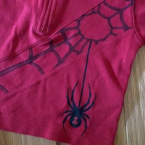 Toddler boy Spyder quarter-zip T-neck top, red